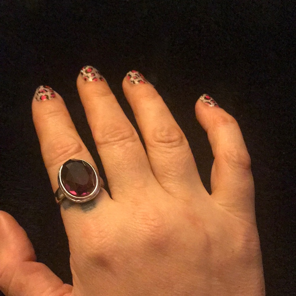 Amethyst cocktail ring